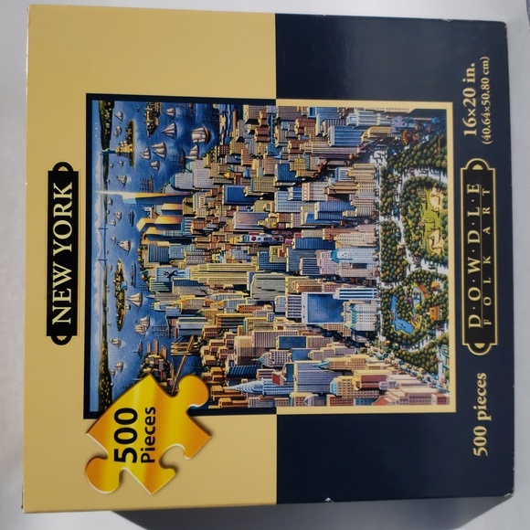 Dowdle Games 50 Piece Jigsaw Puzzle New York Art By Eric Dowdle